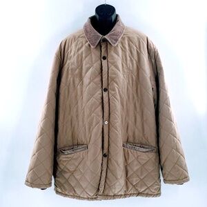 Beretta Sport Mens Quilted Chore Jacket Tan Thermore Insulation Sz 48 - Flawed